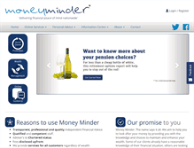 Tablet Screenshot of money-minder.com